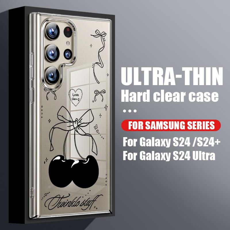 Etui na telefon z wzorem misia kreskówkowego dla Samsung Galaxy S26 S25 S24 S23 Ultra S22 Plus S21 S25 FE A56 A36 A26 A55 A54 A15 Przezroczyste etui