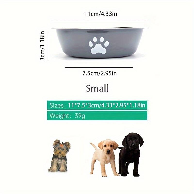 1Pcs Pet Dog Food Bowl Rice Bowl Stainless Steel Dog Bowl Dog Bowl Drinking Water Bowl Anti-tip Large Dog Cat Bowl Water Bowl