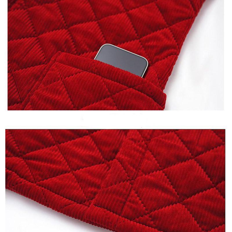 Mittellange Baumwolljacke für Damen, Herbst- und Wintermode, plus Daunen, warm, große Yards, dumme einfarbige Jacke