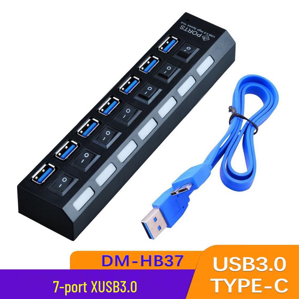 High-Speed 4-Port USB 3.0 Hub with Independent Switches