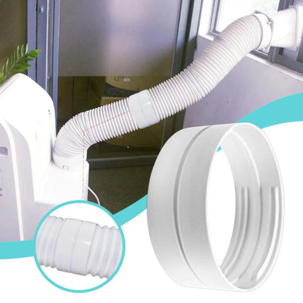 White Polypropylene Exhaust Duct Extension Exhaust Duct Coupling Adapter  Vent Pipe Compatible