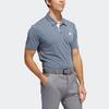 Adidas Performance Drive Heather Polo Shirt Golf Comfortable Breathable Soft Short Sleeve Polo Men tops Navy-Blue H56775