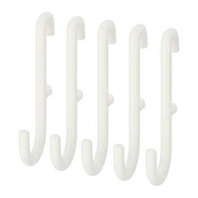 Set of 5 Hooks White IKEA/IKEA SKADIS (303.216.17)