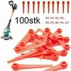 100 Stück Gardena Easycut Li-18/23r Kompatible Messer Kunststoff Trimmer Ersatz