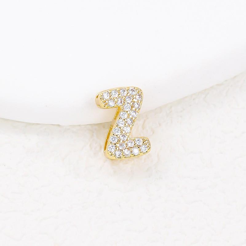 Hot-Selling 26-Letter Zirconia Pendant Necklace with Diamond Cute Design