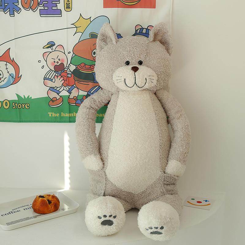 Entzückende Plüschkatzenpuppe Weiches Stofftierkissen Perfektes Geburtstagsgeschenk für Freundin