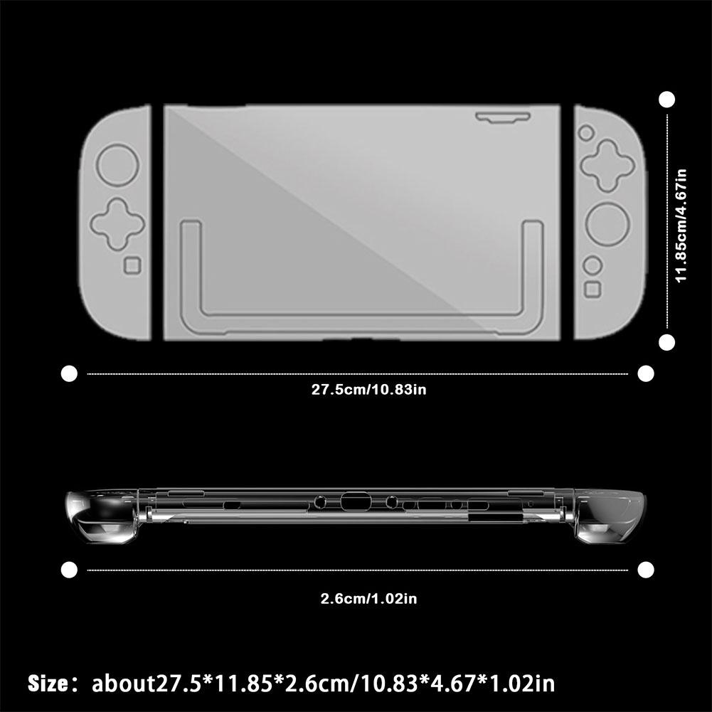 Clear Crystal Case For Nintendo Switch 2 Ultra-Thin Hard PC Shell Cover Anti-Scratch Full Protection Cover