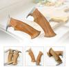 1 Set Semi-finished Yellow Pear Wood Knife Handle DIY Material With Knife Guard For DIY Knife Handle Making Blade Accessories