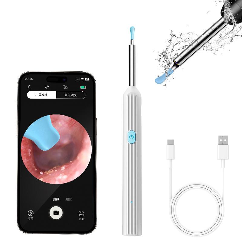 Ear Wax Removal Tool Camera Waterproof Ear Cleaner with Camera Visual Ears Pick Tweezers Wax Remover Ear Cleaning Kit for Family