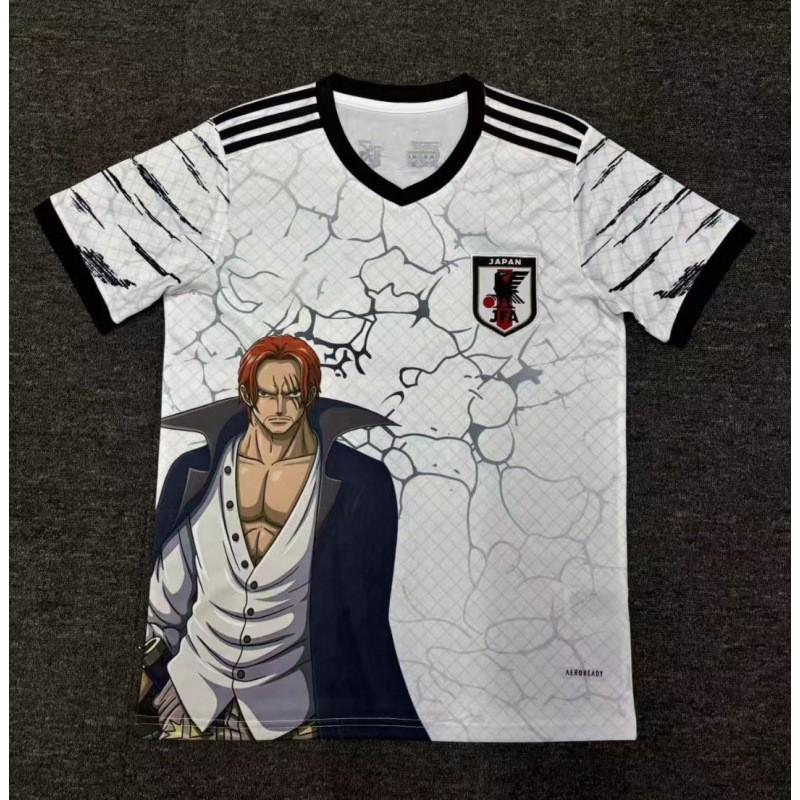 Kurzärmeliges Fußballtrikot inspiriert von der japanischen Nationalmannschaft Anime-Kollaboration Dragon Ball One Piece Naruto