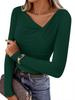 2026 Women's One-Shoulder Swing Neck Off-the-Shoulder Slimming Long Sleeve Top