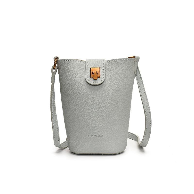 Trend fashion mobile phone casual bag women's new simple bucket bag niche shoulder bucket messenger bag