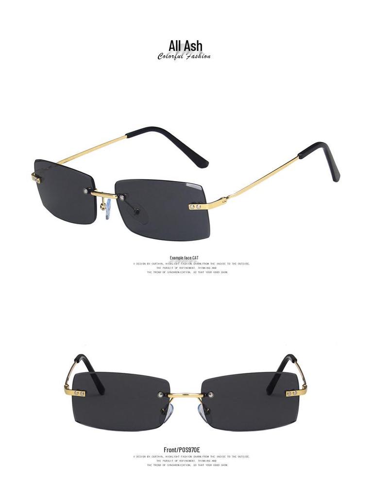 Kedun Frameless Sunglasses: Stylish 2021 Trend, Euro-American Fashion for Women