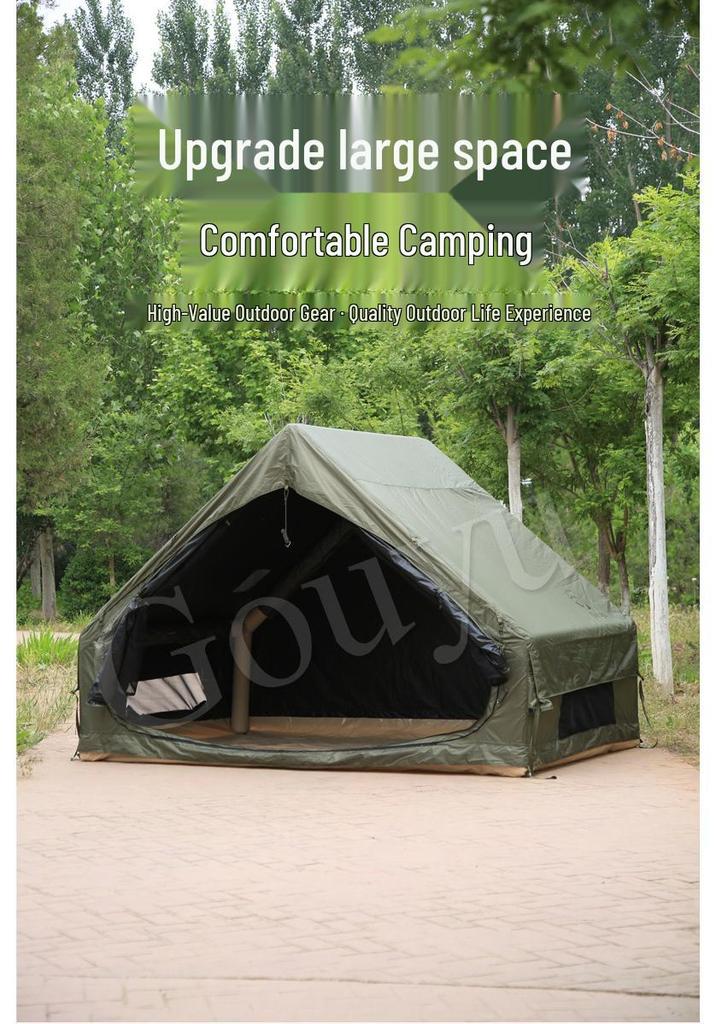 Rainproof Inflatable Camping Tent, 6 sqm, Outdoor Sunshade