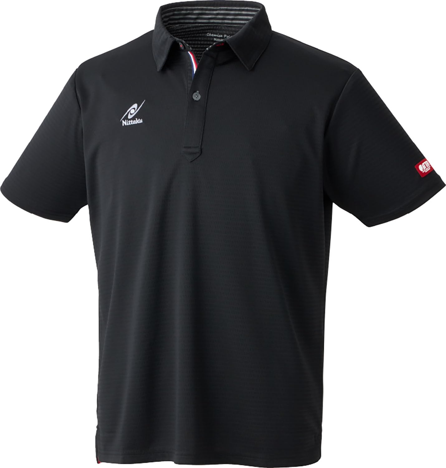 

Nittaku Table Tennis Game Officially Approved by the Japan Table Tennis Association Chemise Polo Size 2XO Shirt, (JTTA), Unisex, Moisture-Wicking, чёрный