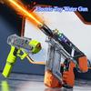 Electric Water Gun with Flashing Lights High-speed Linkage Chambered Water Gun Summer Water Toy Summer Outdoor Beach Games