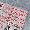 AQZ1 Cool Rider for Honda Stickers Moto Sticker Auto Body Bumper Windows Motorcycle Laptop Walls Vinyl Decal Car Tuning Accessories