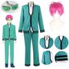 Cosplay Disfraz Anime Saiki Kusuo Uniformes Hombres Gafas Accesorios para la Cabeza La Desastrosa Vida de Saiki K. Uniforme de Instituto