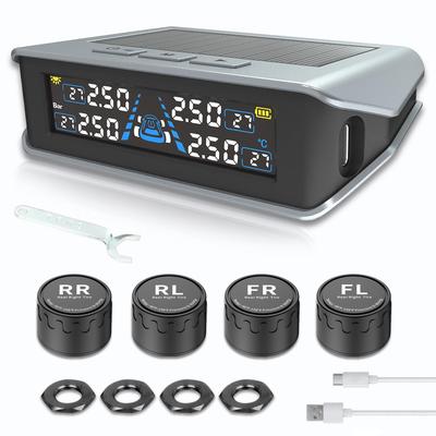 TigWiss TPMS Tire Pressure Monitor [Japanese Voice Alarm] Tire Pressure Sensor, Vehicle Vibration Detection, Tire Pressure and Temperature Measurement