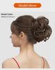 Adjustable Fluffy Wig Hair Ring for European & American Style Ponytails