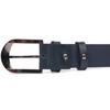 Добротный мужской ремень под брюки из натуральной кожи GRANDE PELLE Leather Belt 21453 Синий
