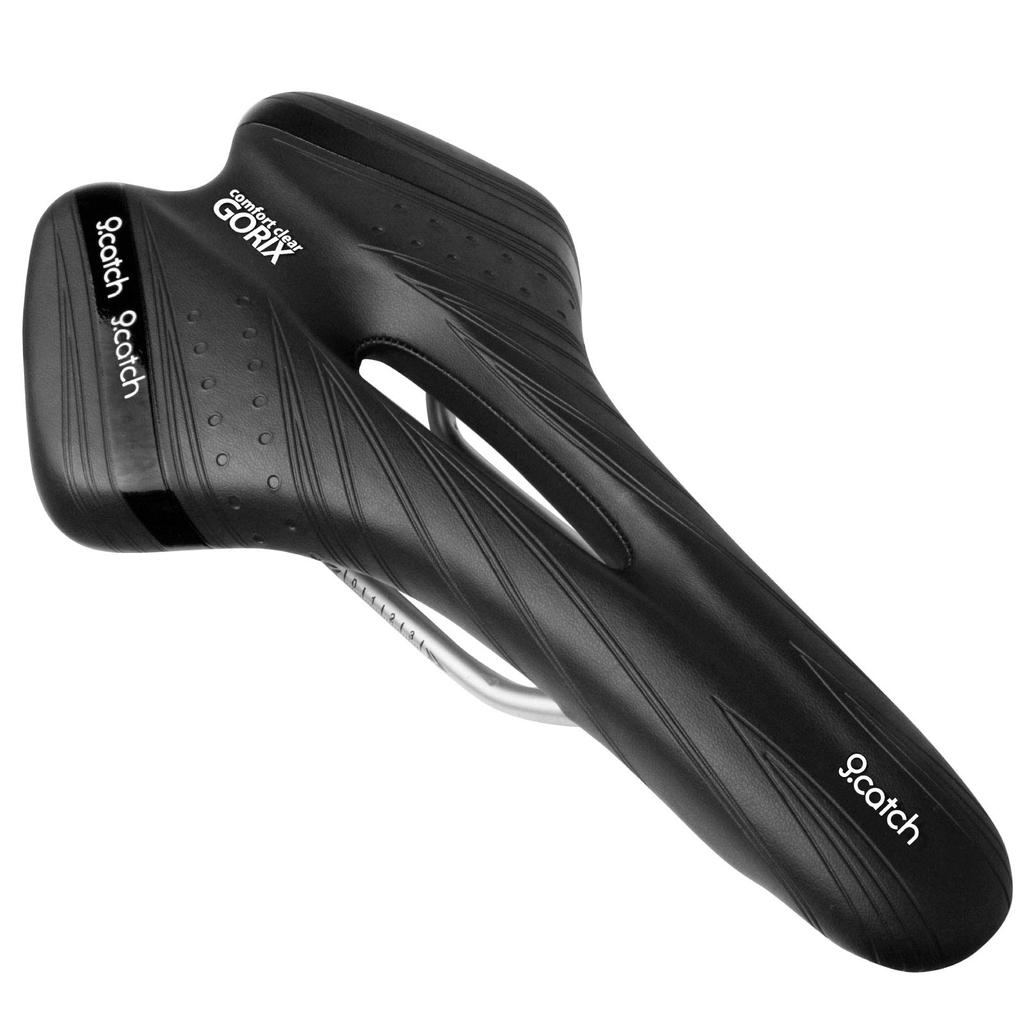 GORIX Bicycle Memory Foam Saddle That Hurt Your Butt Cushion Soft Opening Compatible with Road Mountain Bikes and Others Polyurethane Unisex Full