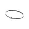Modian Hot Classic Radiant Zircon Stackable Slim Ring for Women Fashion Authentic 925 Sterling Silver Simple Ring Fine Jewelry