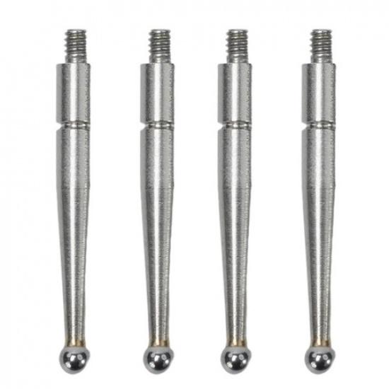 Долговечные шариковые твердосплавные наконечники 2 мм для индикатора часового типа. Упаковка 4 шт.