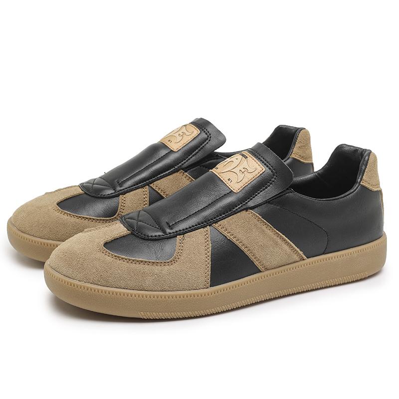 

2025 New Handmade Leather Shoes Comfortable Men Casual Shoes Men Driving Shoes Lace Up Men Flats Luxury Brand Loafers 44 чёрный