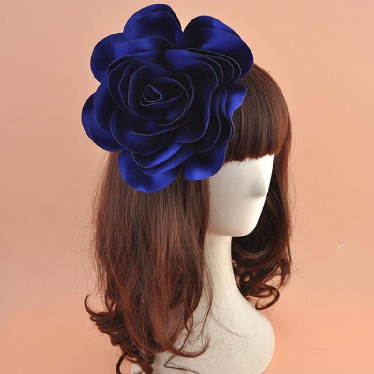 Handmade Big Flower Barrette Multicolor Flower Hair Accessories Studio Hairpin