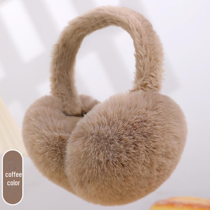 Ruiya Foldable Plush Velvet Earmuffs for Winter - Warm, Cold-Proof, Antifreeze Ear Warmers for Women and Students