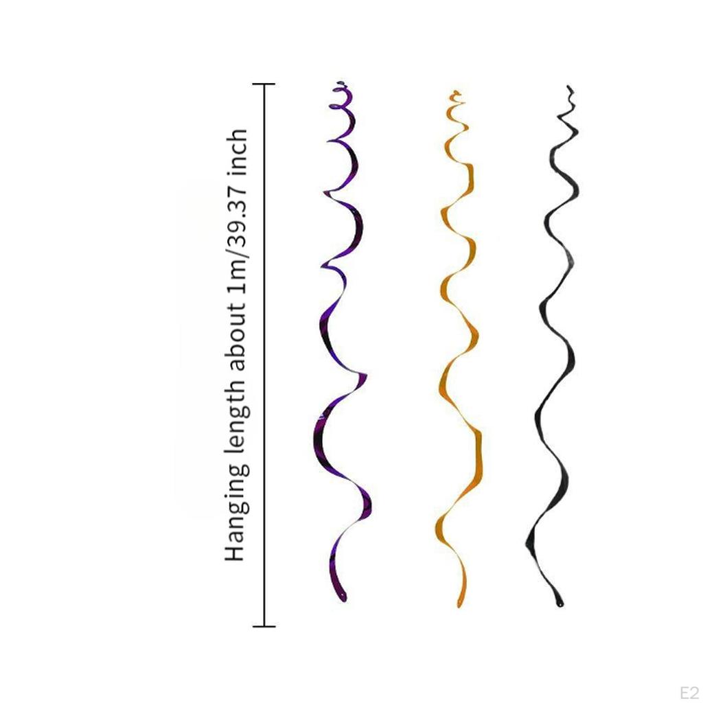 9x Halloweenské závěsné vírové dekorace, párty laskavosti, dekorativní scéna, stropní stuhy