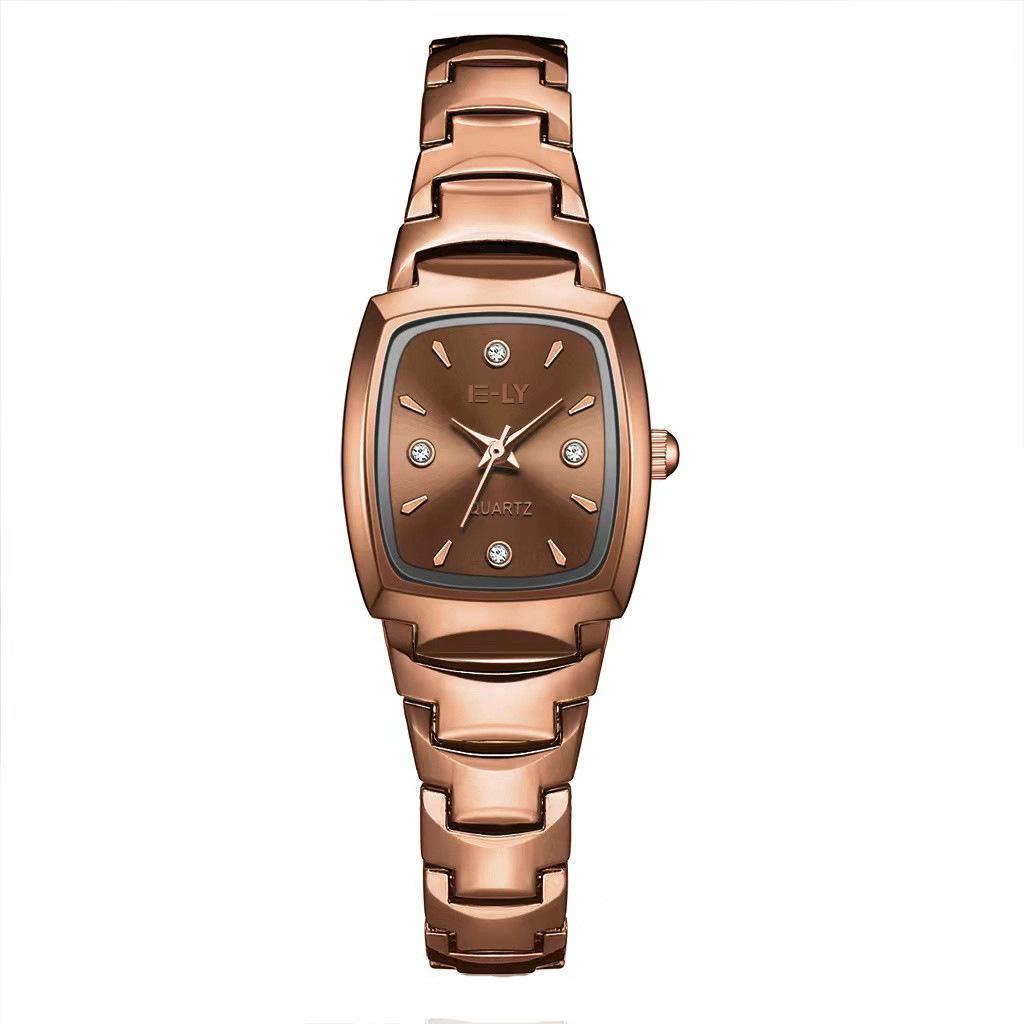 Stainless Steel Women Watch Simple Fashion Ladies Watches Quartz Elegant Luxury Rhinestone Female Wristwatch Gift Clock