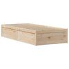 Solid Wood Bed with Headboard 90 x 190 cm Pine