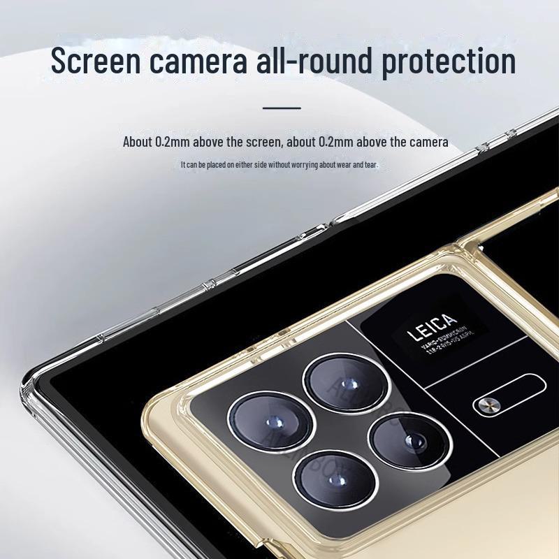 Ultratunt Transparent Fodral med Dragkedja för Xiaomi Mix Fold4/Fold3/Fold2