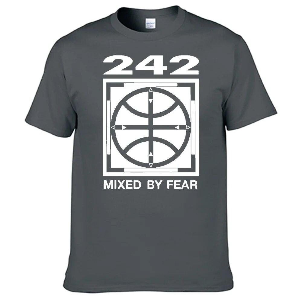 Koszulka Unisex Front 242 100% Bawełna Unisex Damska Koszulka Top Sprzedaż N03