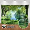 2D Summer Wild Wood Waterside Portrait Photo Backdrop
