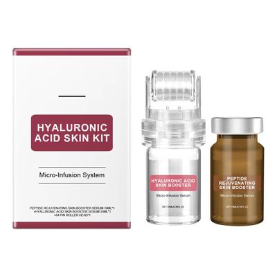 Facial Micro Infusion System Hyaluronic Serum Set Facial Roll-On Serum Set Booster 10ml*2