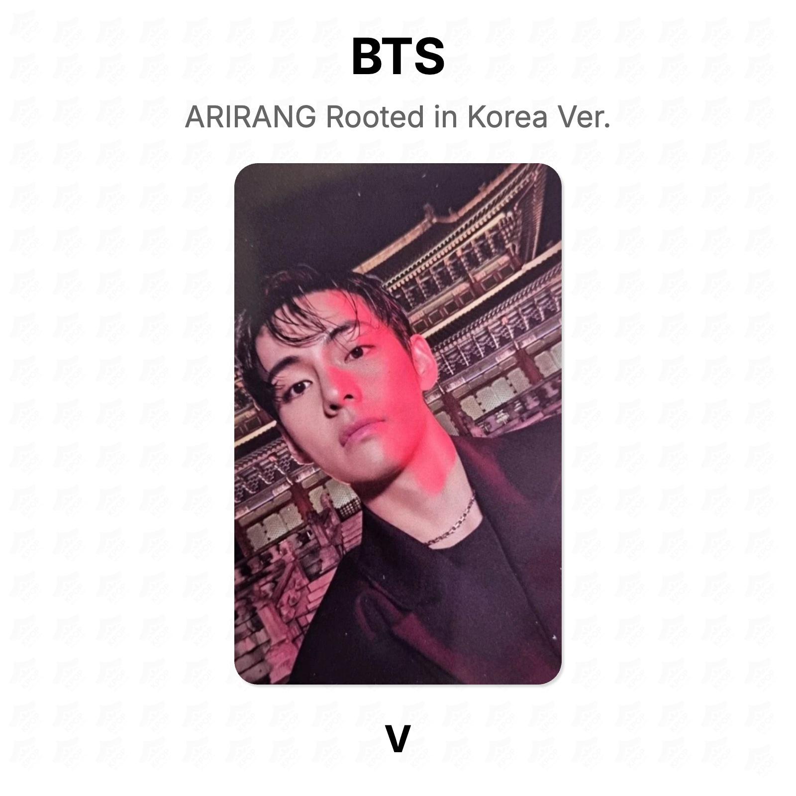 BTS АРИРАНГ Укорененный в Корее Вер. Официальная фотокарта V