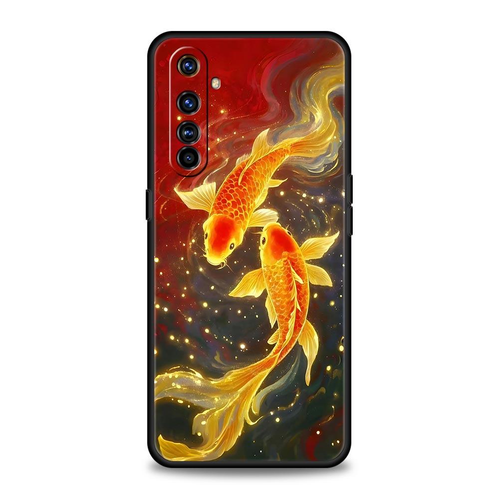 

Goldfish Swimming Case For Realme C67 C63 C55 C53 C35 C25 C21 GT 2 3 5 6 10 11 12 13 Pro Plus 5G Soft TPU Phone Cover Fundas Bag Realme 11 Pro