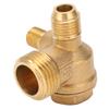 Air Compressor Check Valve 3 Way NonReturn Male Threaded Accessories 1 2x14x10 Brass