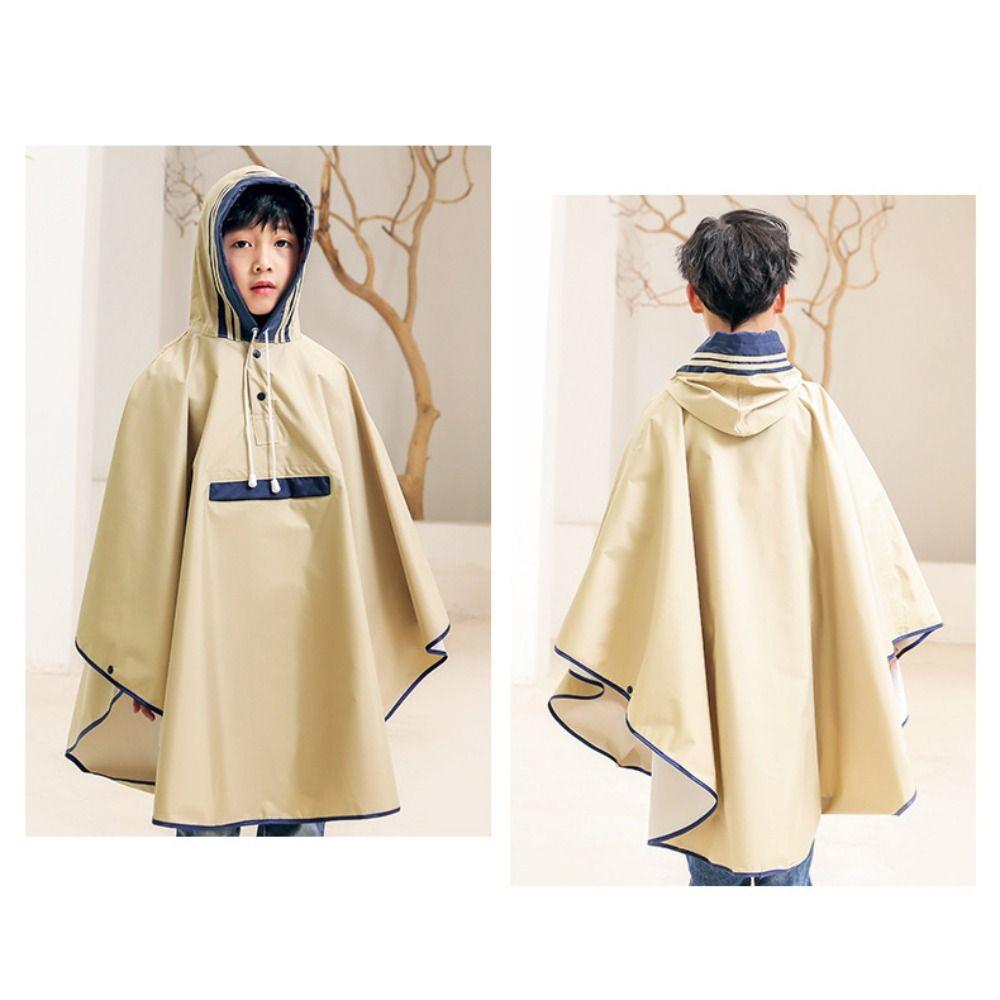 Comfortable Cloak-style Raincoat Breathable Students Rain Jacket School Rain Gear  Outdoor
