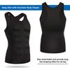 2023 Men's Slimming Compression Vest with Hook-and-Eye Zipper, Double Layer Sweat-Wicking Body Shaper
