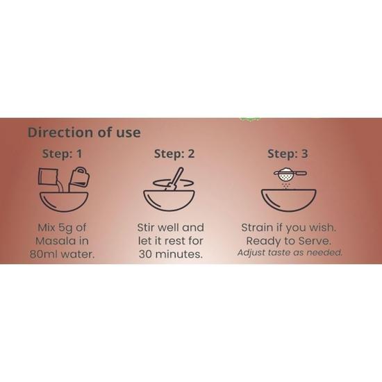 Nairuti Vyutpadan Panipuri Premix – Hajma Hajam 50g | Polvere Masala Panipuri Piccante & Aspra | Miscela Istantanea per Acqua Golgappa | Gusto Reale da Strada