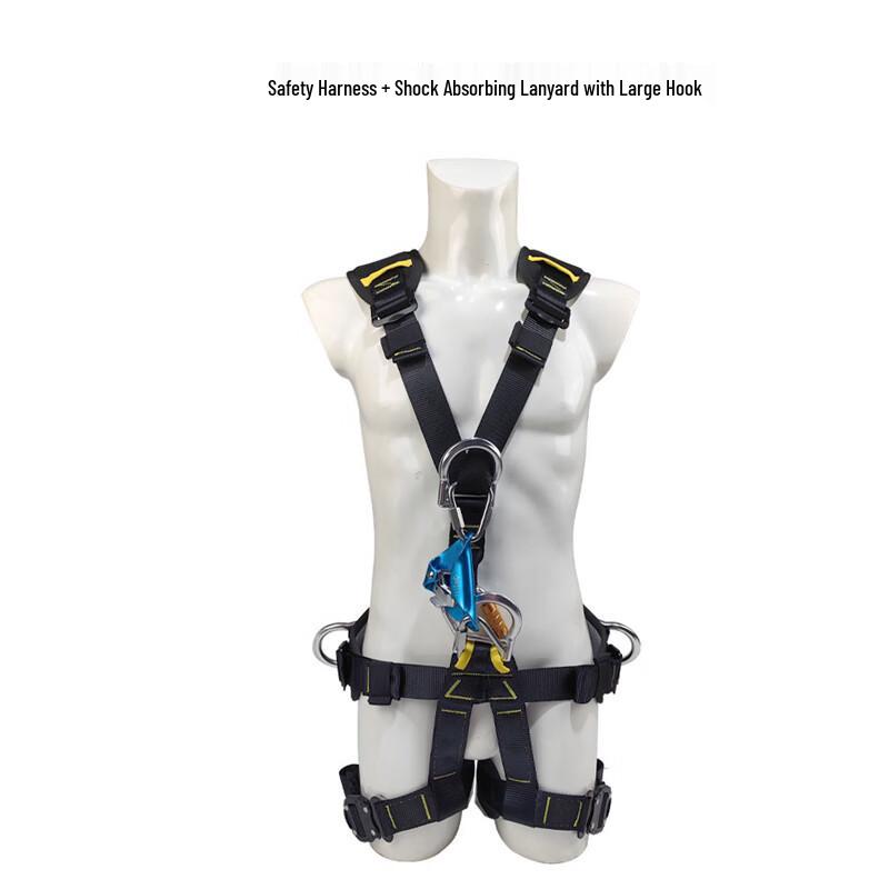 OLOMM Professional Full-Body Safety Harness One Size