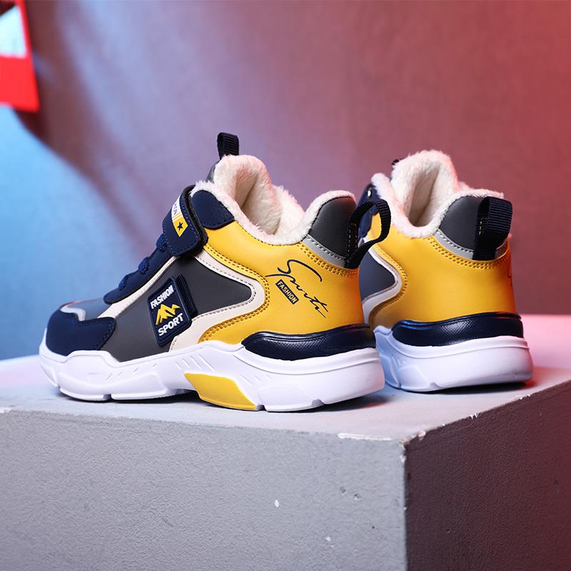 Dětské zimní bavlněné teplé sněhule Zimní nízké bavlněné boty Sportovní obuv pro volný čas