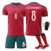 2526 Edizione Portogallo Bambini No. 7 Maglia Ronaldo 21 Jota Set Divisa da Calcio Uomo 8B Tariffa