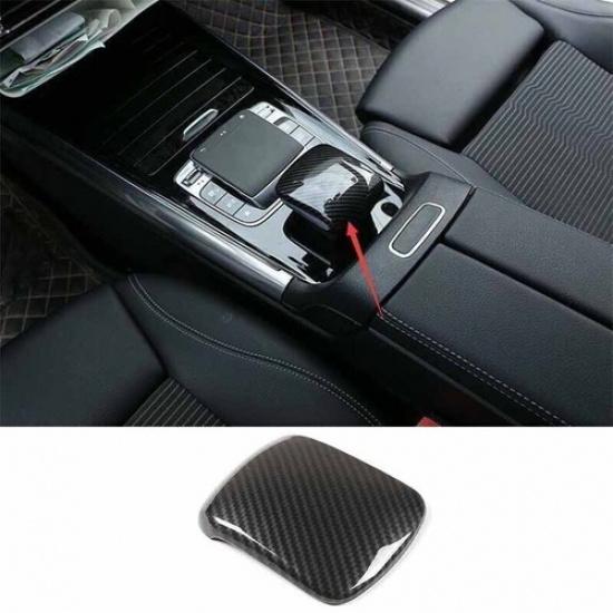 Carbon Fiber Console Gear Car Central For Benz GLB W247 20- Shift Knob Cover