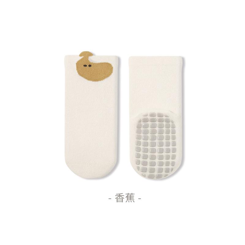 All Seasons Anti Slip Baby Socks Cute Cartoon Toddler Kids Floor Sock Rubber Soles Cotton Baby Boy Girl Socks