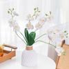 5 Heads Artificial Orchid Realistic Faux Phalaenopsis  Outdoor Garden Decor